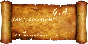 Gál Afrodité névjegykártya